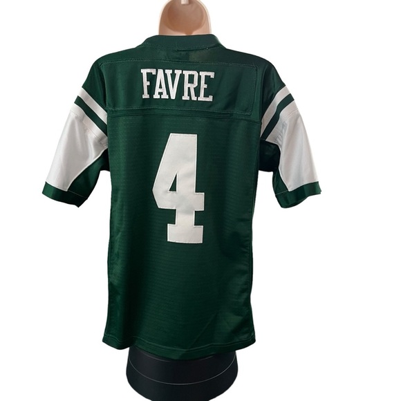 Reebok NFL Jersey Youth Large 14-16 New York Jets Brett Favre #4 Home (447) - Picture 3 of 10
